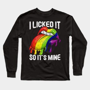 Lesbian Rainbow Flag Gay Pride Month Lgbt Long Sleeve T-Shirt